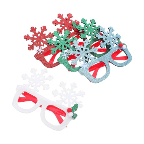 UKCOCO 4 Stück Schneeflocken-brillenrahmen Für Weihnachtsfeiern, Glitzernd, Für Feiertags-brillen, Weihnachtsfeier-, Kostüm-zubehör Für Foto-requisiten, Neujahr UKCOCO 4 Stück Schneeflocken-brillenrahmen Für Weihnachtsfeiern, Glitzernd, Für Feiertags-brillen, Weihnachtsfeier-, Kostüm-zubehör Für Foto-requisiten, Neujahr von UKCOCO