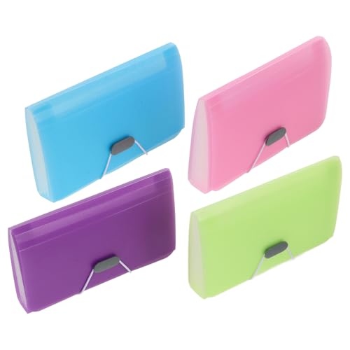 UKCOCO 4 Stück Teiliges Fächermappen Kompakter Dokumenten und Quittungsorganizer Mehrschichtige Aufbewahrung Leichte Tragbare Mini Mappe Pastellfarben für Büro und Zuhause UKCOCO 4 Stück Teiliges Fächermappen Kompakter Dokumenten und Quittungsorganizer Mehrschichtige Aufbewahrung Leichte Tragbare Mini Mappe Pastellfarben für Büro und Zuhause von UKCOCO