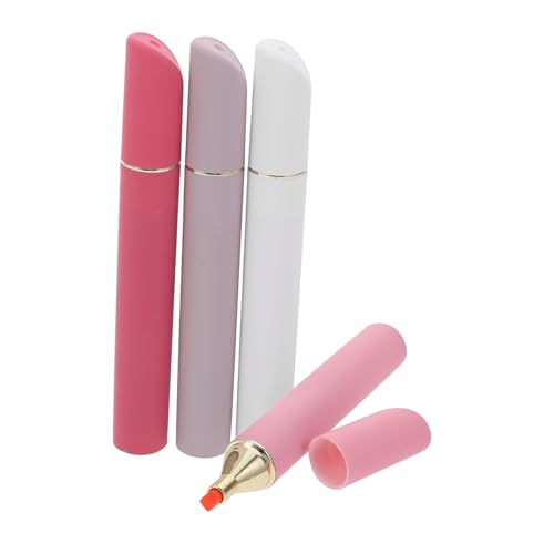 UKCOCO 4 Stück Teiliges Kleiner Highlighter Marker mit Schräger Spitze Bunte Leuchtende Farben zum Lernen Büro und DIY Kunst Sanftes Schreiben Geruchsneutral Langlebig UKCOCO 4 Stück Teiliges Kleiner Highlighter Marker mit Schräger Spitze Bunte Leuchtende Farben zum Lernen Büro und DIY Kunst Sanftes Schreiben Geruchsneutral Langlebig von UKCOCO