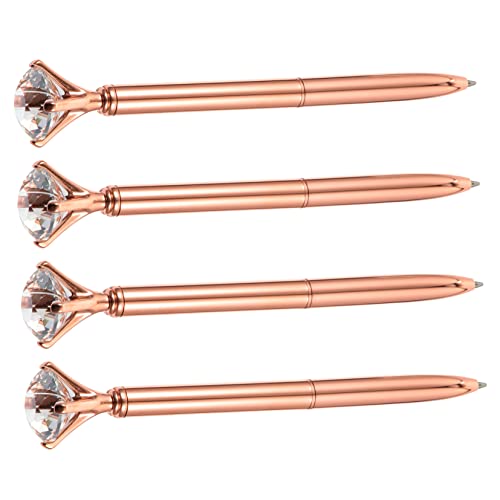 UKCOCO 4 Stück Teiliges Metall Kugelschreiber mit Diamantkopf Kreativer Tragbarer Kugelschreiber für Schüler und Studenten Ergonomisch Leicht als für Täglichen Gebrauch UKCOCO 4 Stück Teiliges Metall Kugelschreiber mit Diamantkopf Kreativer Tragbarer Kugelschreiber für Schüler und Studenten Ergonomisch Leicht als für Täglichen Gebrauch von UKCOCO