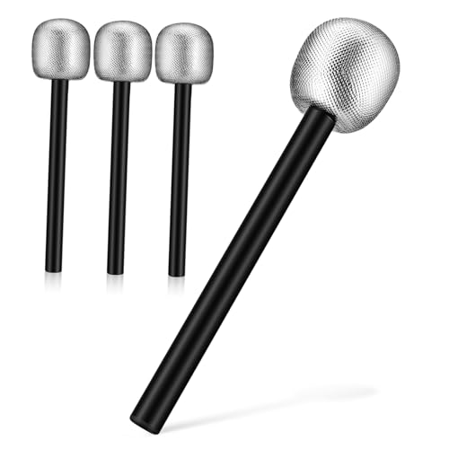 UKCOCO 4 Stück Teiliges Mikrofon Realistische Requisite Leichtes Party Prop für Komfortabel Glatte Oberfläche für Karaoke Rollenspiele und Kostümpartys UKCOCO 4 Stück Teiliges Mikrofon Realistische Requisite Leichtes Party Prop für Komfortabel Glatte Oberfläche für Karaoke Rollenspiele und Kostümpartys von UKCOCO