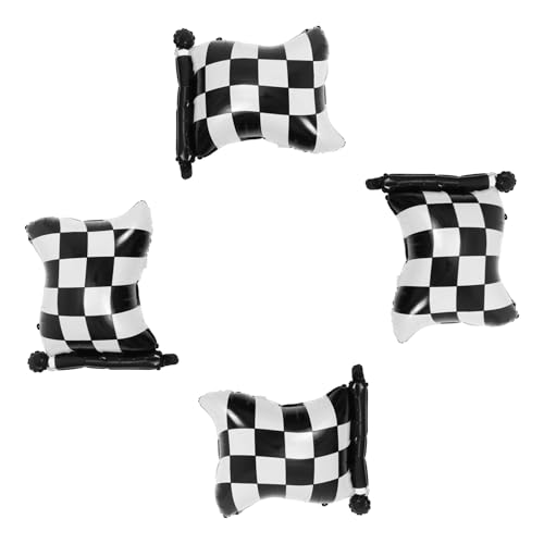 UKCOCO 4 Stück Teiliges Racing Flag Ballons aus Aluminiumfolie Kariert Langlebige Party Deko für Geburtstage Hochzeiten und Auto Mottopartys Vielseitige Auslaufsichere Partyhänger UKCOCO 4 Stück Teiliges Racing Flag Ballons aus Aluminiumfolie Kariert Langlebige Party Deko für Geburtstage Hochzeiten und Auto Mottopartys Vielseitige Auslaufsichere Partyhänger von UKCOCO