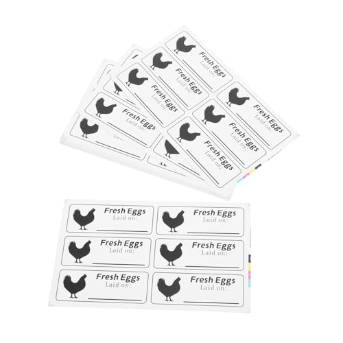 UKCOCO 40 Blatt Selbstklebende Farm Fresh Eier Aufkleber Beschriftbare Etiketten für Eierkartons Einfache Anwendung Starke Haftung Frischekennzeichnung für Bauernhof und Haushalt UKCOCO 40 Blatt Selbstklebende Farm Fresh Eier Aufkleber Beschriftbare Etiketten für Eierkartons Einfache Anwendung Starke Haftung Frischekennzeichnung für Bauernhof und Haushalt von UKCOCO