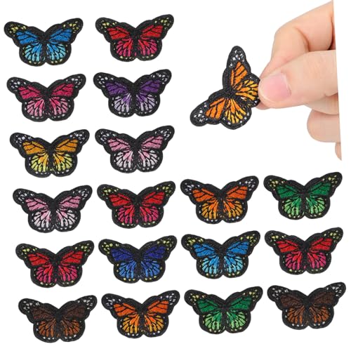 UKCOCO 40 Stück Teiliges Gestickter Schmetterling Patches zum Aufnähen Bunte DIY Applikationen für Kleidung Taschen Schuhe Weiche Stoffflicken zur Reparatur und Zufällige Farbe UKCOCO 40 Stück Teiliges Gestickter Schmetterling Patches zum Aufnähen Bunte DIY Applikationen für Kleidung Taschen Schuhe Weiche Stoffflicken zur Reparatur und Zufällige Farbe von UKCOCO