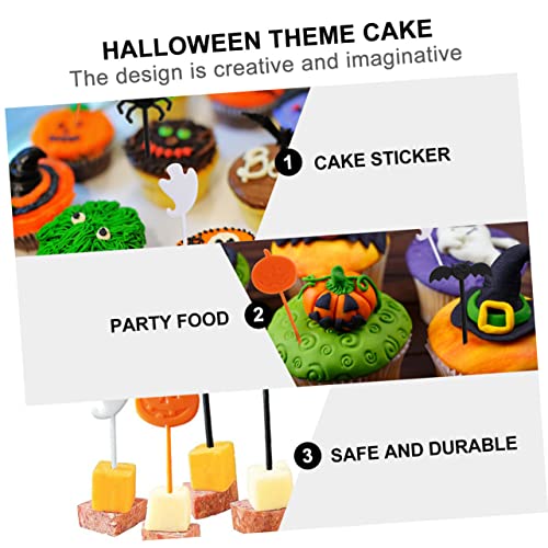 UKCOCO 40 Stück Teiliges Halloween Cake Topper aus Kunststoff mit Kürbis Geist Spinne Fledermaus Motiven Stabile Food Picks für Muffins Kuchen Obst Partydeko für Familienfeiern UKCOCO 40 Stück Teiliges Halloween Cake Topper aus Kunststoff mit Kürbis Geist Spinne Fledermaus Motiven Stabile Food Picks für Muffins Kuchen Obst Partydeko für Familienfeiern von UKCOCO
