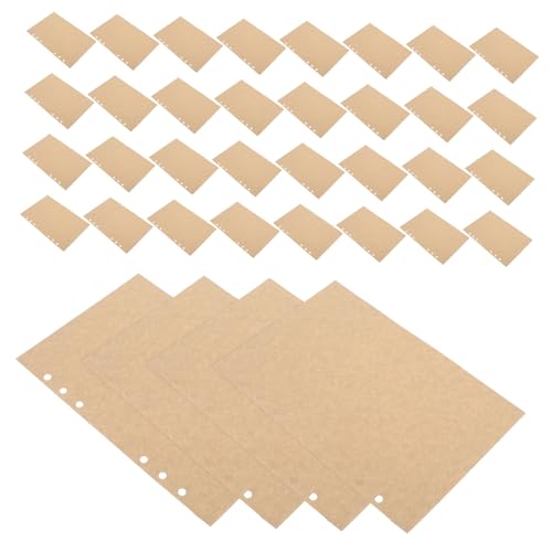 UKCOCO 45 Blatt Loose Leaf Papier Nachfüllblätter für Planer Blanko Organizer Einlagen Ringbuch Refills für Büro Zuhause und Reise von UKCOCO