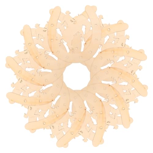 UKCOCO 48 Stück Diy Holzschneider Unfertige Holzscheiben im Design für Kreative Bastelprojekte und Dekoration für Feste von UKCOCO