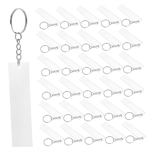 UKCOCO 48 Stück Teiliges Acryl Schlüsselanhänger Rohlinge Transparente Rechteckige Blanko Anhänger Robustem Acryl Leicht und Tragbar für Diy Basteln Reise Büro und Alltags UKCOCO 48 Stück Teiliges Acryl Schlüsselanhänger Rohlinge Transparente Rechteckige Blanko Anhänger Robustem Acryl Leicht und Tragbar für Diy Basteln Reise Büro und Alltags von UKCOCO