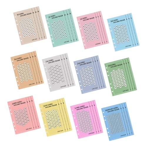 UKCOCO 48 Stück Teiliges Challenge mit Ringbuch Langlebige Papierumschläge für Euro Bargeld Motivierende Budgetplaner Umschläge zur Finanzübersicht und Sparziele Verfolgung UKCOCO 48 Stück Teiliges Challenge mit Ringbuch Langlebige Papierumschläge für Euro Bargeld Motivierende Budgetplaner Umschläge zur Finanzübersicht und Sparziele Verfolgung von UKCOCO