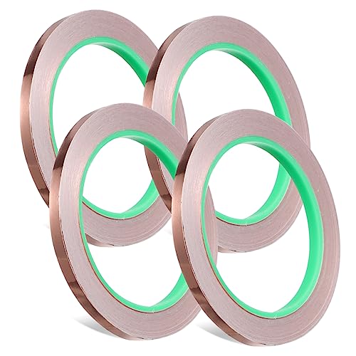 UKCOCO 4Rollen Leitfähiges Kupferfolien Klebeband À Breit Selbstklebend für Elektroanwendungen Kunstprojekte Reparaturen Stark Haftend Langlebig UKCOCO 4Rollen Leitfähiges Kupferfolien Klebeband À Breit Selbstklebend für Elektroanwendungen Kunstprojekte Reparaturen Stark Haftend Langlebig von UKCOCO