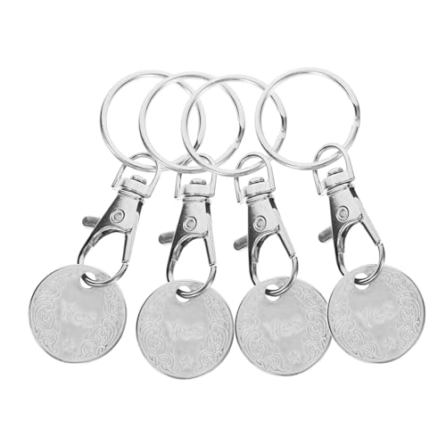 UKCOCO 4Stücke Schlüsselanhänger Mit Einkaufswagenchips Abnehmbar Kleine Trolley Token Für Einkaufswagen Langlebig Für UKCOCO 4Stücke Schlüsselanhänger Mit Einkaufswagenchips Abnehmbar Kleine Trolley Token Für Einkaufswagen Langlebig Für von UKCOCO