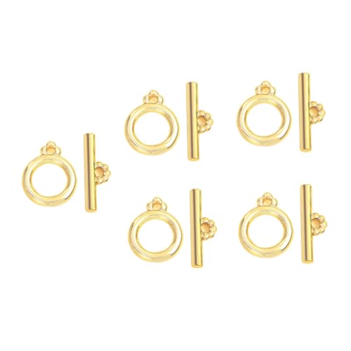 UKCOCO 5 Sätze Goldene Ot Verschlüsse für DIY Schmuckherstellung Metallverbindungen für Armbänder und Zubehör für Kreative Bastelprojekte UKCOCO 5 Sätze Goldene Ot Verschlüsse für DIY Schmuckherstellung Metallverbindungen für Armbänder und Zubehör für Kreative Bastelprojekte von UKCOCO
