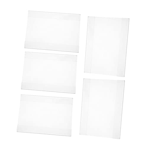 UKCOCO 5 Stück Acryl Preisschild Halter Klare Etikettenhalter für Regal Preisdisplay Informationskarten für Einzelhandel und Werbung von UKCOCO