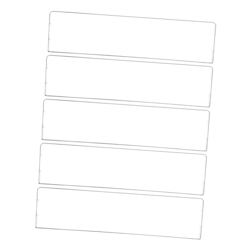 UKCOCO 5 Stück Acryl-namensschildhalterung Für Die Wand: Klarer Namensschildhalter – Selbstklebende Transparente Namensschildhalterung Für Die Wandtür Im Büro von UKCOCO