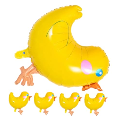 UKCOCO 5 Stück Großer gelber Hühnerballon Partydekorationen Luftballons mit Nutztieren frühlingsdeko Kinderpartyballons Luftballons zum Thema Reisen Aluminiumfolie Yellow UKCOCO 5 Stück Großer gelber Hühnerballon Partydekorationen Luftballons mit Nutztieren frühlingsdeko Kinderpartyballons Luftballons zum Thema Reisen Aluminiumfolie Yellow von UKCOCO
