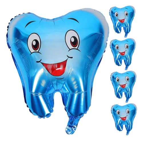 UKCOCO 5 Stück Luftballons zur Babytaufe dekorative Luftballons zum Geburtstag Zahnballons Aufblasbare Zahnballons Geburtstagsdekoration Zähne Dekorationen Aluminiumfolie Sky-blue UKCOCO 5 Stück Luftballons zur Babytaufe dekorative Luftballons zum Geburtstag Zahnballons Aufblasbare Zahnballons Geburtstagsdekoration Zähne Dekorationen Aluminiumfolie Sky-blue von UKCOCO
