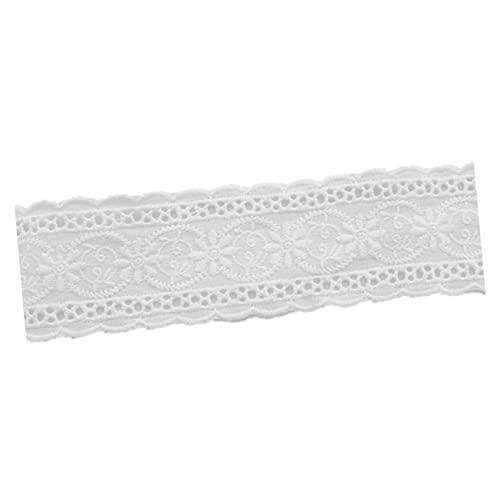 UKCOCO 5 Stück Teiliges DIY Baumwoll Stickerei Spitzenband für Kleidung Spitzenborte für Kleider Bettwäsche und Accessoires von UKCOCO