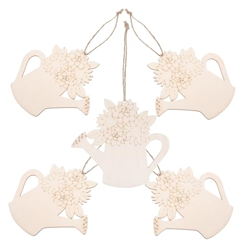 UKCOCO 5 Stück Teiliges Holzblumen Dekorationen Korbform Unlackiert Naturholz DIY Basteln Hängend Fotohintergrund Frühling Sommer Türschilder UKCOCO 5 Stück Teiliges Holzblumen Dekorationen Korbform Unlackiert Naturholz DIY Basteln Hängend Fotohintergrund Frühling Sommer Türschilder von UKCOCO