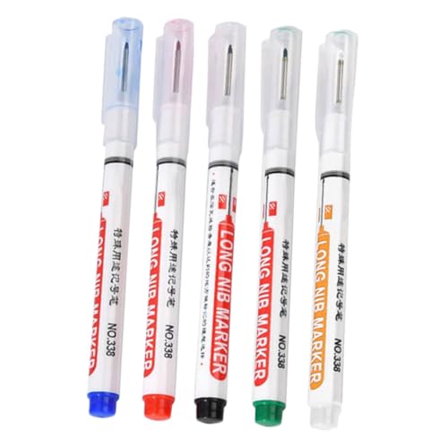 UKCOCO 5 Stück Teiliges Holzmarker Ölbasierte Tiefloch Marker Stifte Schnell Trocknend Für Handwerker Möbel Regal Bohrmarkierung UKCOCO 5 Stück Teiliges Holzmarker Ölbasierte Tiefloch Marker Stifte Schnell Trocknend Für Handwerker Möbel Regal Bohrmarkierung von UKCOCO
