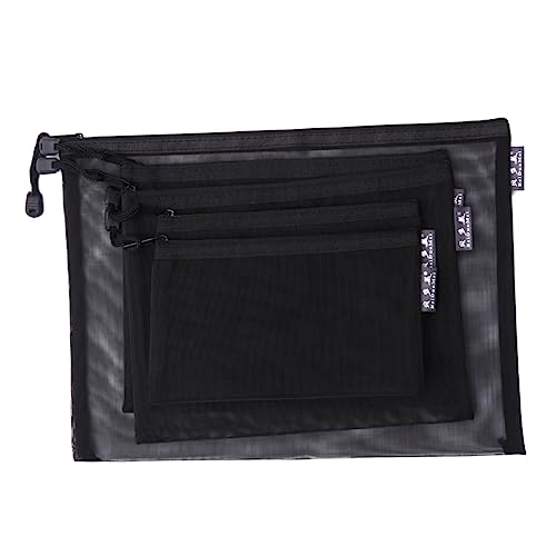 UKCOCO 5 Stück Teiliges Mesh Dokumentenbeutel Transparent mit Reißverschluss Tragbare Schreibwaren Aufbewahrung für Büro und Schule UKCOCO 5 Stück Teiliges Mesh Dokumentenbeutel Transparent mit Reißverschluss Tragbare Schreibwaren Aufbewahrung für Büro und Schule von UKCOCO