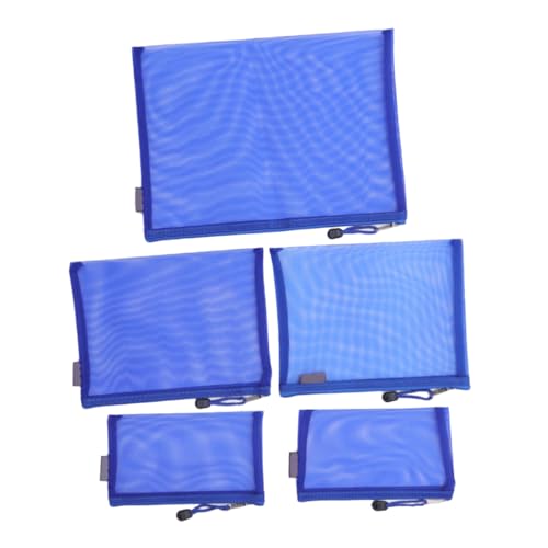 UKCOCO 5 Stück Teiliges Mesh Dokumententaschen mit Reißverschluss Atmungsaktive Transparente Aufbewahrungsbeutel und Langlebig und Tragbar für Büro Schule und Reisen UKCOCO 5 Stück Teiliges Mesh Dokumententaschen mit Reißverschluss Atmungsaktive Transparente Aufbewahrungsbeutel und Langlebig und Tragbar für Büro Schule und Reisen von UKCOCO