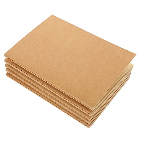 UKCOCO 5 Stück Teiliges Reise Notizbuch Nachfüllset aus Robustem Kraftpapier Blanko Glattes Planer und Tagebuchzubehör Passend für Unterwegs und Tägliche Notizen UKCOCO 5 Stück Teiliges Reise Notizbuch Nachfüllset aus Robustem Kraftpapier Blanko Glattes Planer und Tagebuchzubehör Passend für Unterwegs und Tägliche Notizen von UKCOCO