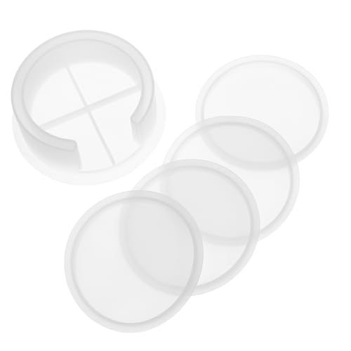 UKCOCO 5 Stück Teiliges Silikonformen für Runde Untersetzer und Serviertablett Bpa Frei Einfach zu Gießen für Epoxidharz DIY Basteln Familienprojekt zur Herstellung Künstlerischer UKCOCO 5 Stück Teiliges Silikonformen für Runde Untersetzer und Serviertablett Bpa Frei Einfach zu Gießen für Epoxidharz DIY Basteln Familienprojekt zur Herstellung Künstlerischer von UKCOCO