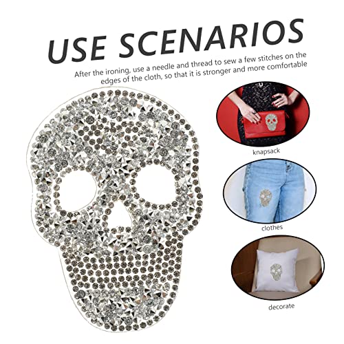 UKCOCO 5 Stück Teiliges Strass Schädel Bügelbilder Patches Aufnäher zum Aufbügeln für Kleidung Rucksäcke Jacken DIY Verzierung und Reparatur UKCOCO 5 Stück Teiliges Strass Schädel Bügelbilder Patches Aufnäher zum Aufbügeln für Kleidung Rucksäcke Jacken DIY Verzierung und Reparatur von UKCOCO