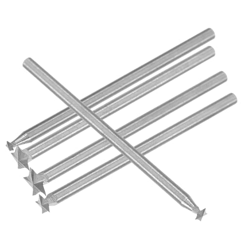 UKCOCO 5 Stück etwas universelle Ausstattung craftsman tools craftsman werkzeug gravur werkzeug woodworking tools Holzfräser Stufenbohrer Schnitz- und Gravurbohrer Graveur Kopf Metall von UKCOCO
