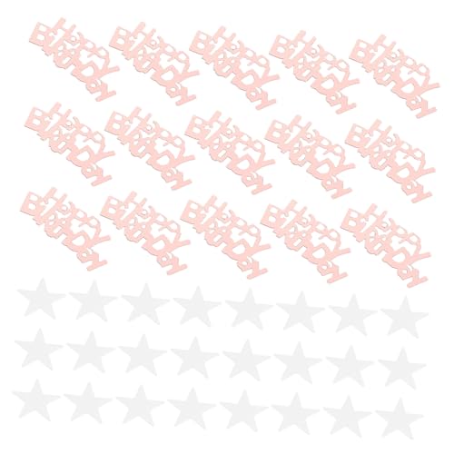 UKCOCO 5 geburtstagsfeier dekoration geburtstagsdeko Tischkonfetti Geburtstag Konfetti Geburtstagskonfetti für den Tisch Partygeschenk Tischdekorationen Konfetti Plastik Rose Gold von UKCOCO