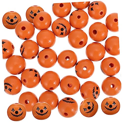 UKCOCO 50 Stück Halloween Holzperlen Runde Gesichts Muster DIY Bastelperlen für Schmuck und Dekoration Vielseitig Einsetzbar für Armbänder Halsketten und Festdeko UKCOCO 50 Stück Halloween Holzperlen Runde Gesichts Muster DIY Bastelperlen für Schmuck und Dekoration Vielseitig Einsetzbar für Armbänder Halsketten und Festdeko von UKCOCO