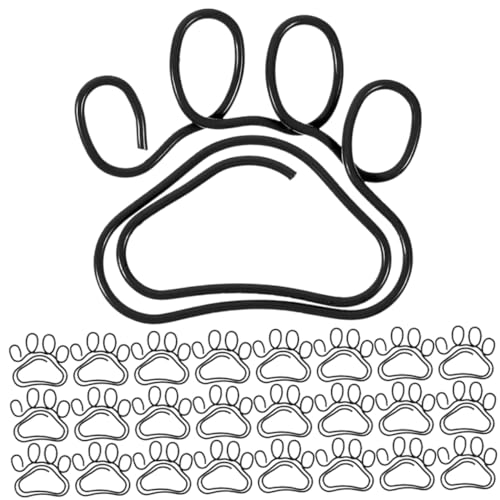 UKCOCO 50 Stück Katzenmotiv Büroklammern Niedliche Kleine Metall Klammern Einzigartige Krallenform Stabile Dokumentenklammern für Schule und Büro Praktische Bunte Papierklammern von UKCOCO