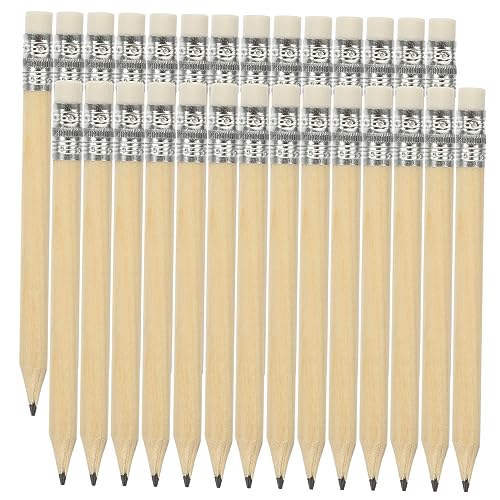 UKCOCO 50 Stück Kurze Radierbare Holzbleistifte mit Radiergummi Leichte Schreibstifte für Ergonomisch Bruchsicher für Schule Malen und Anfänger UKCOCO 50 Stück Kurze Radierbare Holzbleistifte mit Radiergummi Leichte Schreibstifte für Ergonomisch Bruchsicher für Schule Malen und Anfänger von UKCOCO