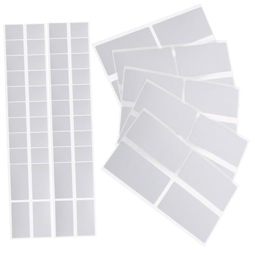 UKCOCO 50 Stück Rechteckige Scratch Off Sticker Selbstklebend Silberne Rubbelfelder für DIY Spiele Geburtstagsfeiern Partyspaß Kreative Bastelprojekte für Familie und Freunde von UKCOCO