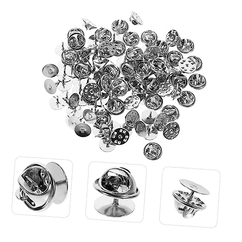 UKCOCO 50 Stück Silberne Schmetterlings Verschlussnadeln Pin Back Halter für Anstecknadeln Krawattennadeln DIY Bastelarbeiten und Ersatz von Rückseiten UKCOCO 50 Stück Silberne Schmetterlings Verschlussnadeln Pin Back Halter für Anstecknadeln Krawattennadeln DIY Bastelarbeiten und Ersatz von Rückseiten von UKCOCO