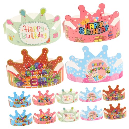 UKCOCO 50 Stück Teiliges Papier Geburtstags Hüte Party Dekorationen Leichte Papier Haarschmuck für Mädchen und Jungen Vielseitige Geburtstags Accessoires für Erwachsene UKCOCO 50 Stück Teiliges Papier Geburtstags Hüte Party Dekorationen Leichte Papier Haarschmuck für Mädchen und Jungen Vielseitige Geburtstags Accessoires für Erwachsene von UKCOCO