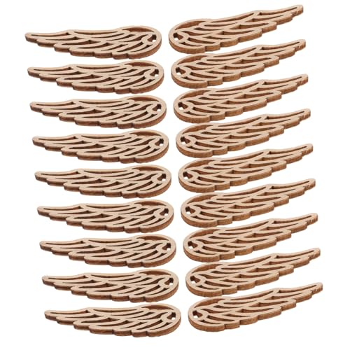 UKCOCO 50 Stück Unlackierte Holzscheiben Engel Flügel Zuschnitte für DIY Dekorationen Weihnachtsornamente und Bastelprojekte Natürliche Holzoptik für Kreative Anwendungen UKCOCO 50 Stück Unlackierte Holzscheiben Engel Flügel Zuschnitte für DIY Dekorationen Weihnachtsornamente und Bastelprojekte Natürliche Holzoptik für Kreative Anwendungen von UKCOCO