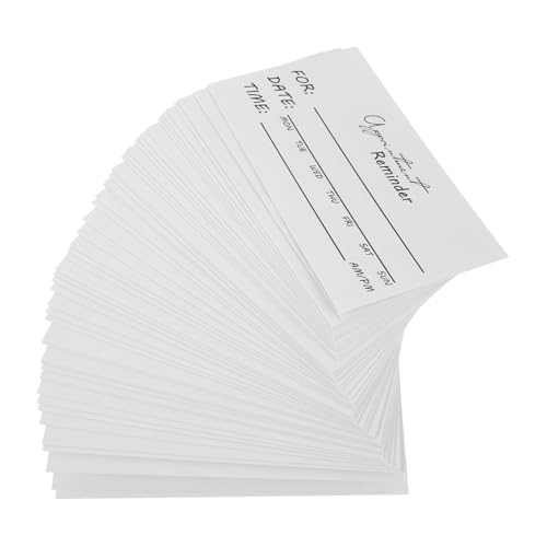 UKCOCO 50 Stück Weiße Terminkarten Beschriften Vielseitige Kompakte Erinnerungskarten für Praxis Büro und Beauty Salon Praktische Handliche Appointment Reminder Cards für Effektive UKCOCO 50 Stück Weiße Terminkarten Beschriften Vielseitige Kompakte Erinnerungskarten für Praxis Büro und Beauty Salon Praktische Handliche Appointment Reminder Cards für Effektive von UKCOCO