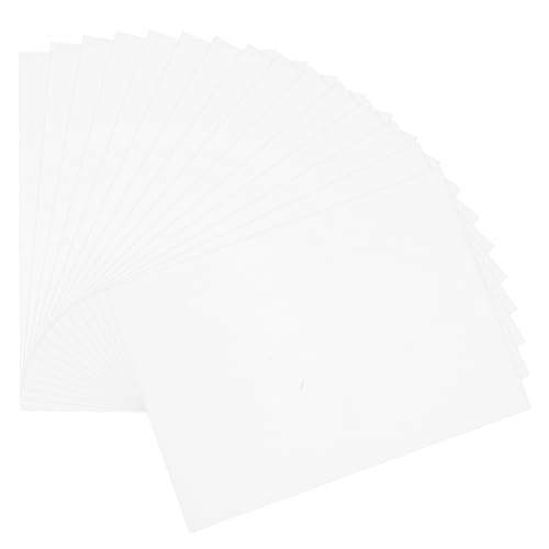 UKCOCO 50 Stück Weißer Karton M² Bastelkarton für DIY Einladungskarten Scrapbooking Grußkarten mit Glatter Oberfläche für Tintenstrahl und Laserdrucker Geeignet von UKCOCO
