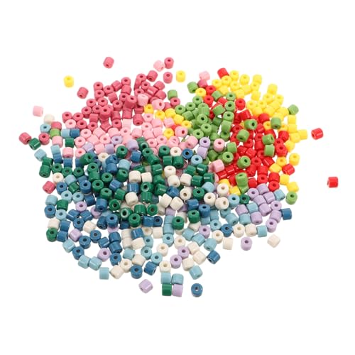 UKCOCO 500 Stück Bunte Zylindrische Diy Schmuckperlen für Armbänder und Ohrringe Bastelmaterialien für Kreative Projekte UKCOCO 500 Stück Bunte Zylindrische Diy Schmuckperlen für Armbänder und Ohrringe Bastelmaterialien für Kreative Projekte von UKCOCO