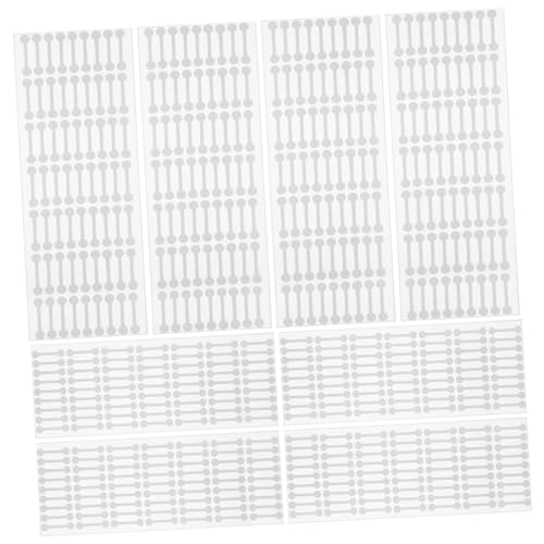 UKCOCO 500 Stück Tamper Evident Sealing Stickers für Kosmetikflaschen Kleine Transparente PVC Klebeetiketten Vielseitig Einsetzbar für Frische und Sicherheitsversiegelung von UKCOCO