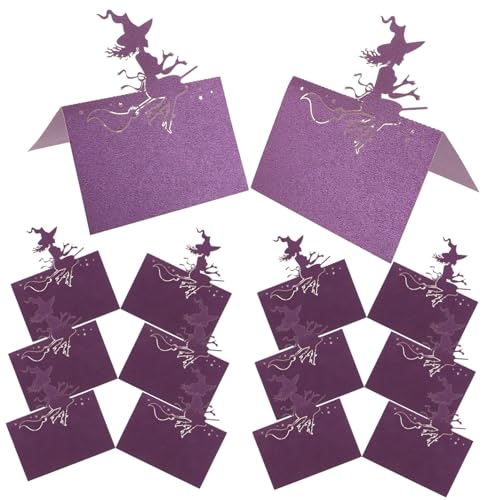 UKCOCO 50Stücke Halloween Tischkarten Zeltkarten für Hochzeiten Namenskarten aus Sicherem Papier für Tischdekoration für Halloween Partys und Besondere Anlässe UKCOCO 50Stücke Halloween Tischkarten Zeltkarten für Hochzeiten Namenskarten aus Sicherem Papier für Tischdekoration für Halloween Partys und Besondere Anlässe von UKCOCO