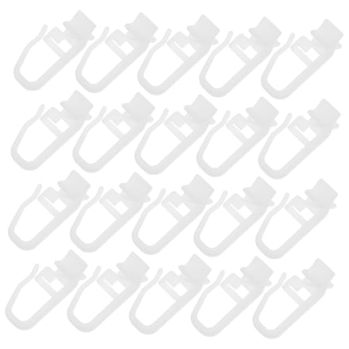 UKCOCO 50stücke Gardinenhaken Kunststoff Für Vorhangschienen Glider Rollers Für Deckenmontage Praktische Vorhangzubehörteile Für Reibungsloses Gleiten Wohnräumen Und Büros von UKCOCO