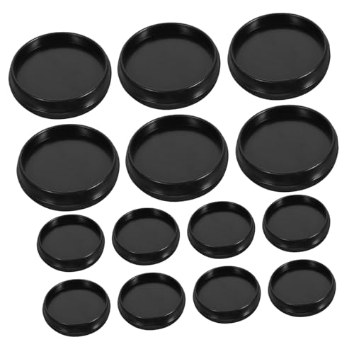 UKCOCO 55 Stück Teiliges Schwarze Kunststoff Buchbinderinge Lose Binder Discs für DIY Notizbücher Planer und Scrapbook Langlebig Abnutzungsfest Vielseitig Einsetzbar für Büro Schule und von UKCOCO