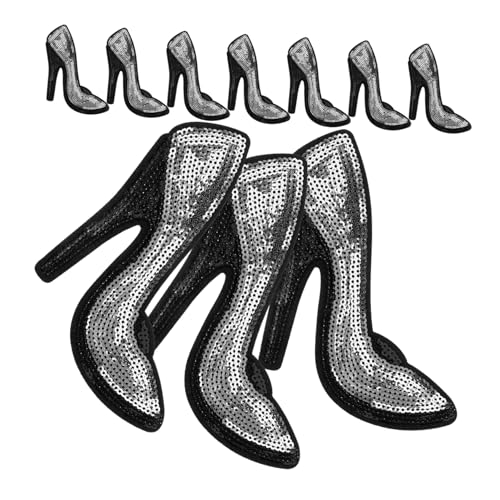 UKCOCO 5Paare Dekorative Gestickte Applikationen für Kleidung Hochwertige Patches für High Heels und Taschen zum Reparieren und Verzieren von Jeans Röcken und Rucksäcken von UKCOCO