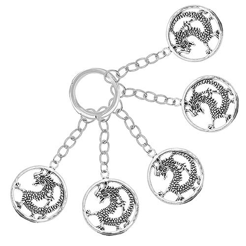 UKCOCO 5Stücke Drachen Schlüsselanhänger Robustes Legierungsmaterial Vielseitig Taschenornament Glücksbringer für Autoschlüssel und Geldbörsen Dekoration UKCOCO 5Stücke Drachen Schlüsselanhänger Robustes Legierungsmaterial Vielseitig Taschenornament Glücksbringer für Autoschlüssel und Geldbörsen Dekoration von UKCOCO