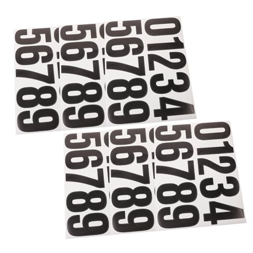 UKCOCO 6 Blätter Große Selbstklebende Zahlenaufkleber Wetterfeste Nummern für Mülltonnen Briefkästen und Kreative Beschriftungen Schwarze Digitale Etiketten für Verschiedene Anwendungen UKCOCO 6 Blätter Große Selbstklebende Zahlenaufkleber Wetterfeste Nummern für Mülltonnen Briefkästen und Kreative Beschriftungen Schwarze Digitale Etiketten für Verschiedene Anwendungen von UKCOCO