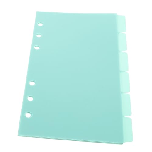 UKCOCO 6 Blätter Teiliges Register Trennblätter Transparente PP Indexseiten mit Löchern Farbige Tabs für Binder und Notizbücher Abnehmbare und Wiederverwendbare Organizer für Planer und UKCOCO 6 Blätter Teiliges Register Trennblätter Transparente PP Indexseiten mit Löchern Farbige Tabs für Binder und Notizbücher Abnehmbare und Wiederverwendbare Organizer für Planer und von UKCOCO