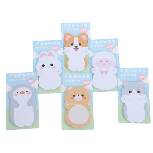 UKCOCO 6 Sätze Kleine Niedliche Selbstklebende Memo Pads Cartoon Form Haftnotizen für Schule Büro Praktische Notizzettel für Erinnerungen und Planung UKCOCO 6 Sätze Kleine Niedliche Selbstklebende Memo Pads Cartoon Form Haftnotizen für Schule Büro Praktische Notizzettel für Erinnerungen und Planung von UKCOCO