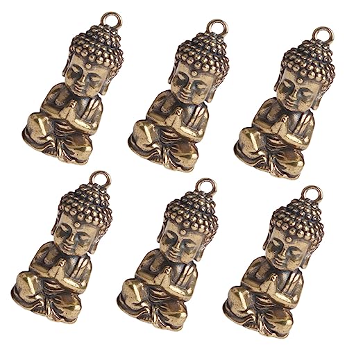 UKCOCO 6 Stück Buddha Schlüsselanhänger Messing DIY Charm Ornament für Heimdekoration Glücksbringer und Kreative Bastelprojekte UKCOCO 6 Stück Buddha Schlüsselanhänger Messing DIY Charm Ornament für Heimdekoration Glücksbringer und Kreative Bastelprojekte von UKCOCO